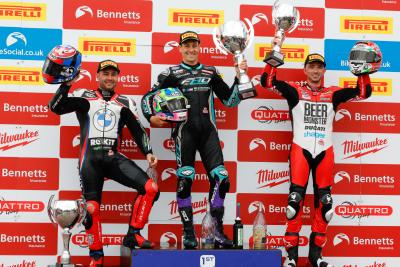 Race One, Round Two, Oulton Park, Podium, 2023, Brookes, Irwin, Haslam